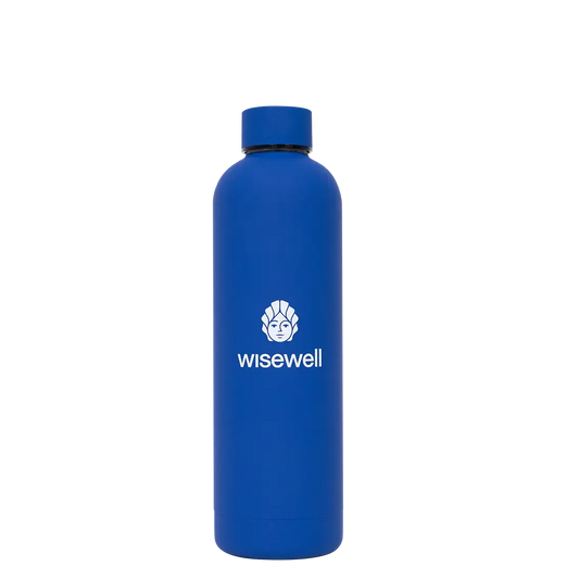 blue Matte Steel Bottle