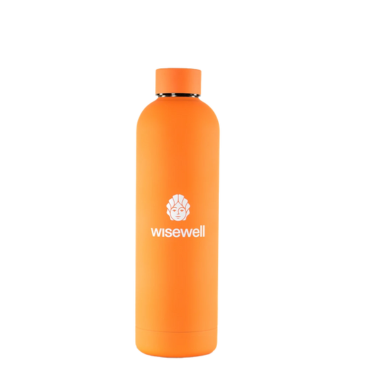 orange Matte Steel Bottle