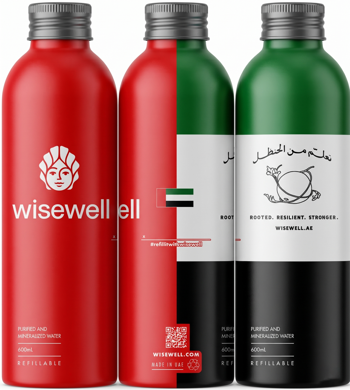 6-Pack Aluminum Bottles UAE Edition
