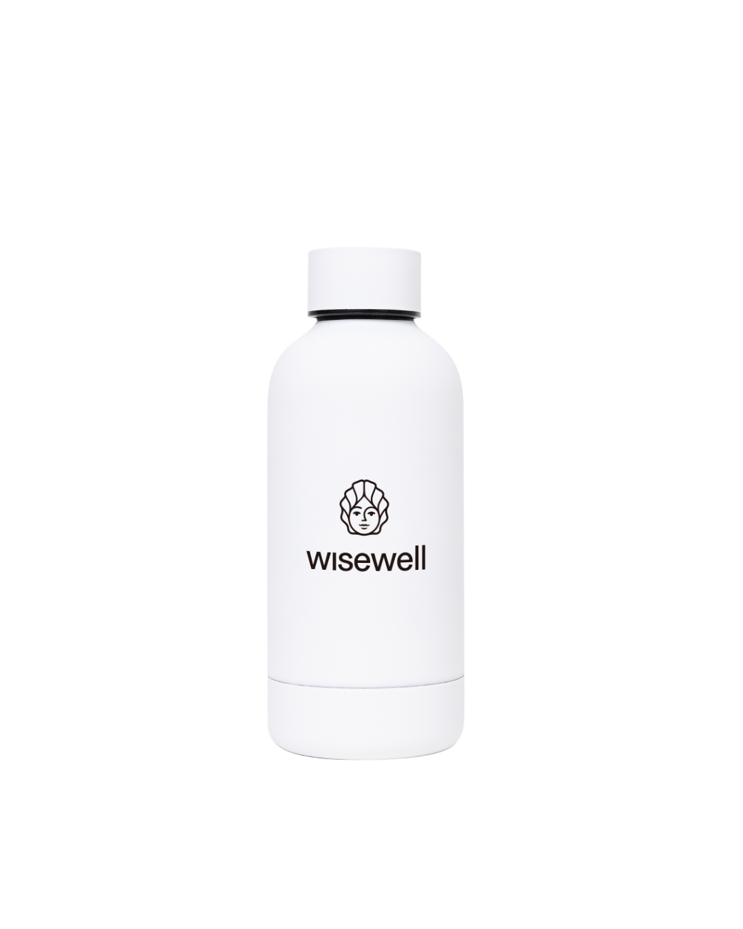 white  Matte Steel Bottle