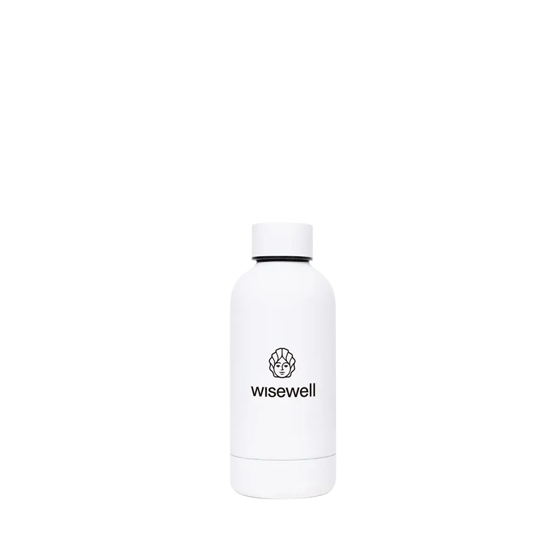 white  Matte Steel Bottle
