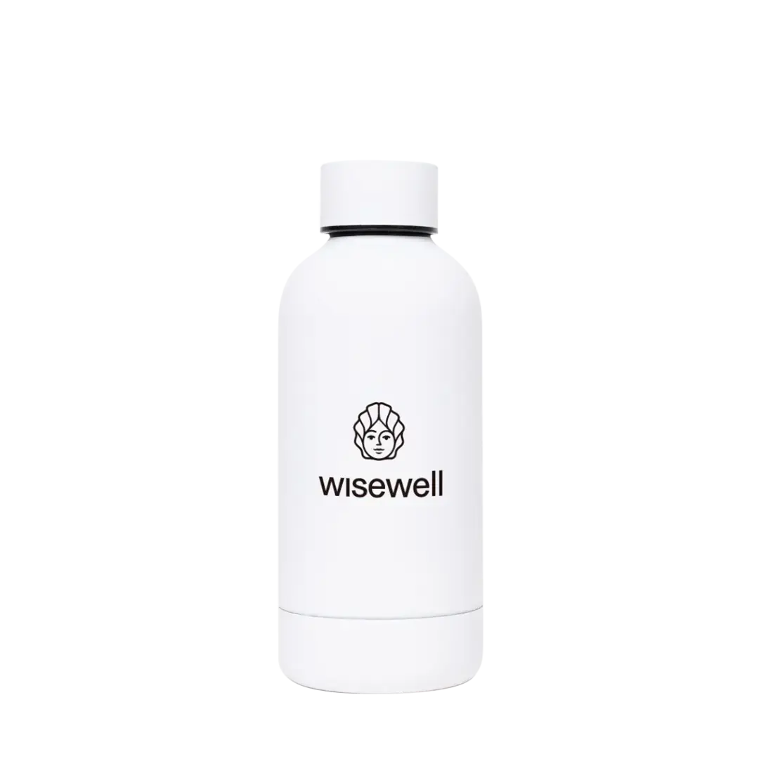 white  Matte Steel Bottle