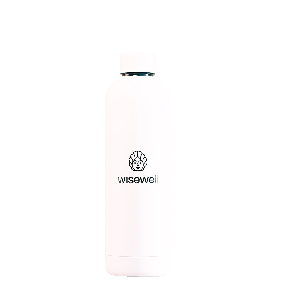 white  Matte Steel Bottle