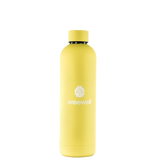 yellow  Matte Steel Bottle