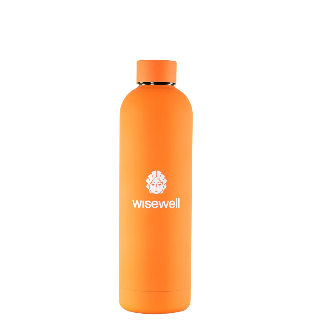orange  Matte Steel Bottle