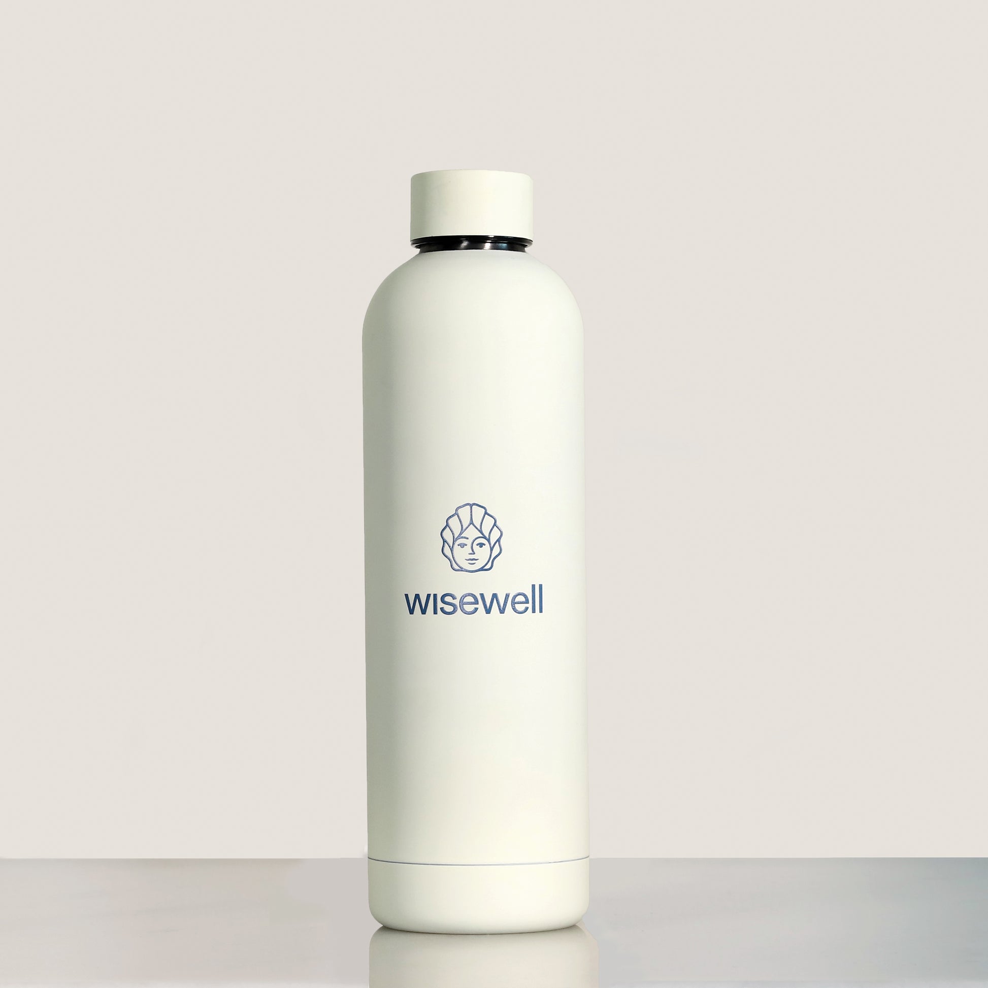 creamywhite Matte Steel Bottle